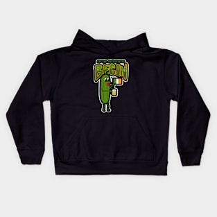 ST PATRICKS Day Shenanigans Dill Pickle - Funny St Patricks Day Quotes Kids Hoodie